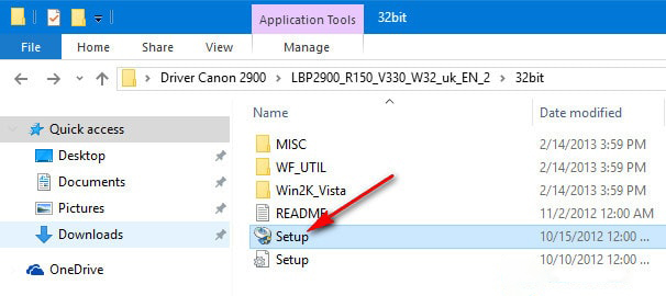 Tải Driver Máy In Canon 2900 Cho Windows 32 bit + 64 bit 5 Chạy file setup