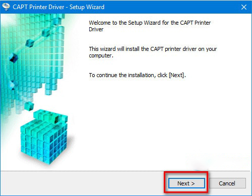 Tải Driver Máy In Canon 2900 Cho Windows 32 bit + 64 bit 6 Chọn next để tiếp tục cài đặt