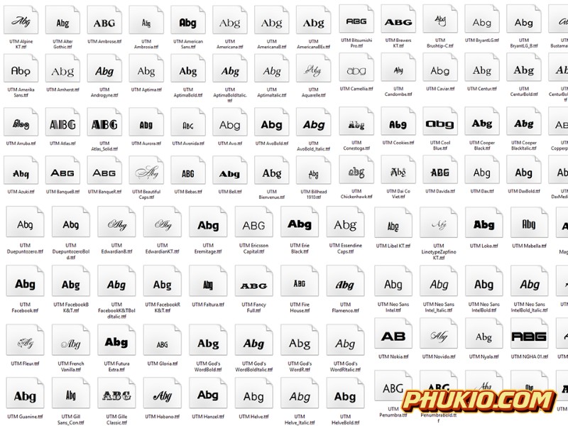 Trọn bộ hơn 500 font chữ tiếng việt được việt hoá từ các font chữ thịnh hành nhất